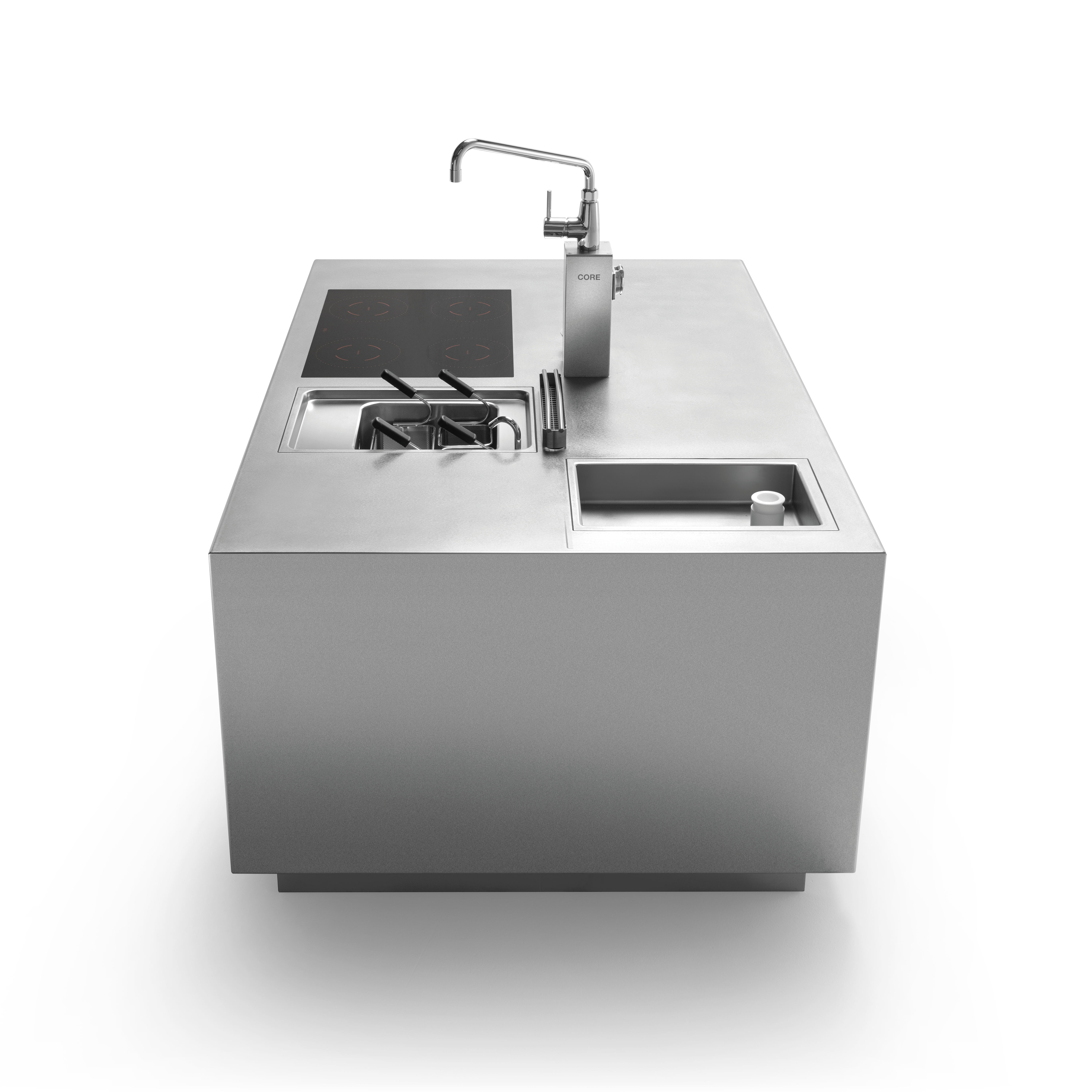 piano unico monoblocco di tecnoinox