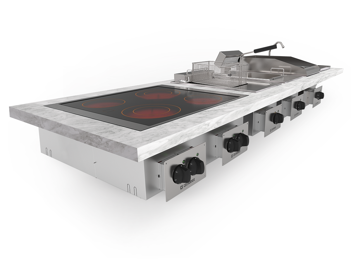 Immagine scontornata della cucina modulare Dropin