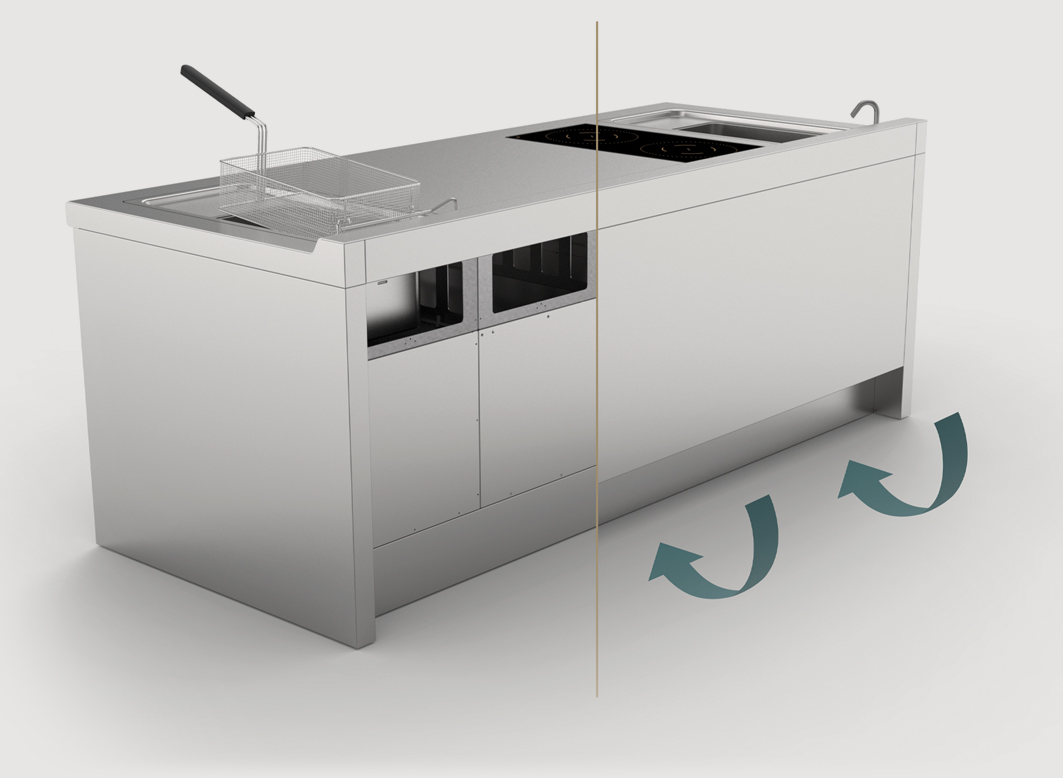 aerazione posteriore piano unico domino