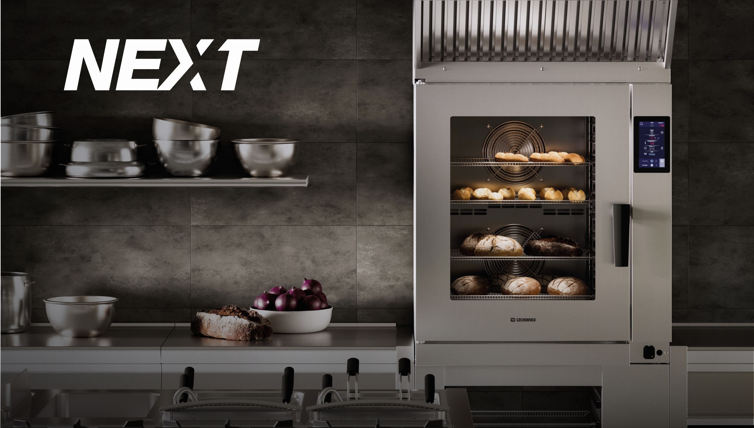Immagine ambientata con forno NEXT in una cucina moderna