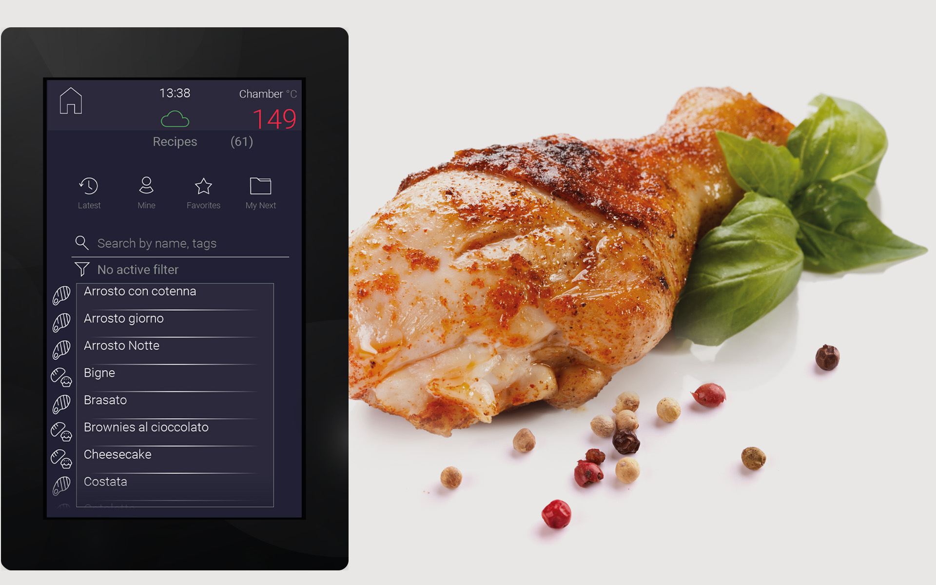 Coscia di pollo con istruzioni dalla Funzione CookBook