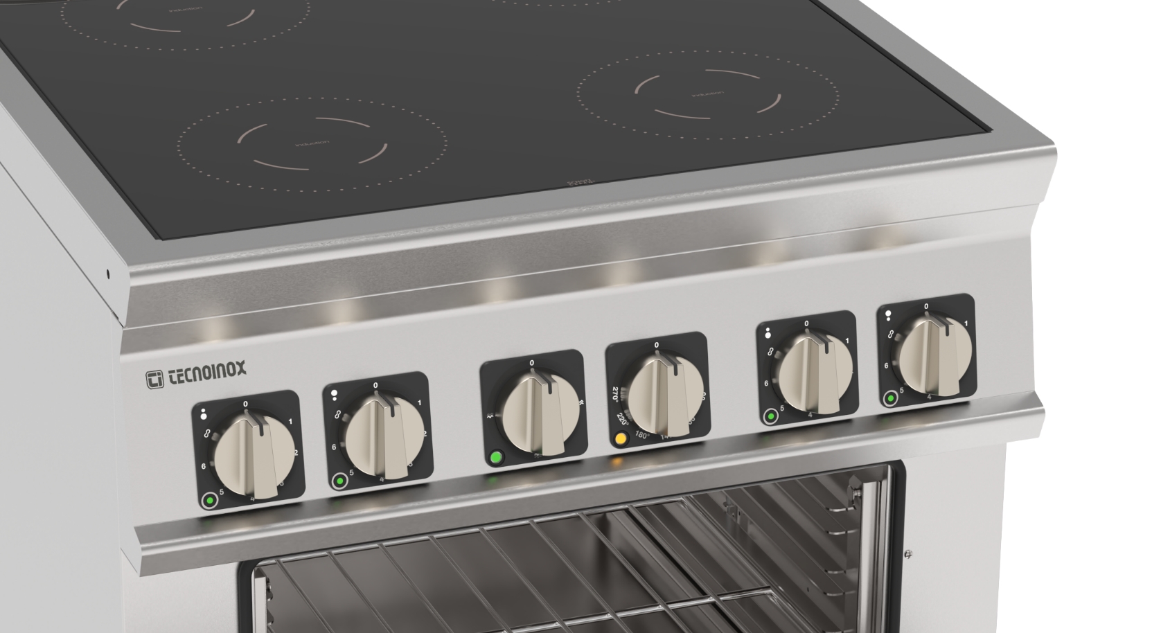 2-IN-1 induction+oven Massima efficienza, minimo ingombro, prestazioni elevate